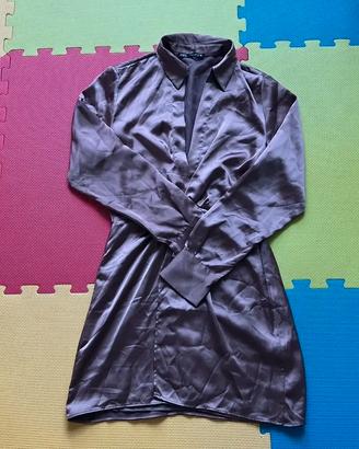 Vestito Zara in raso color glicine tg. XS