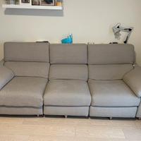 Divano 4 posti in tessuto Poltrone Sofà