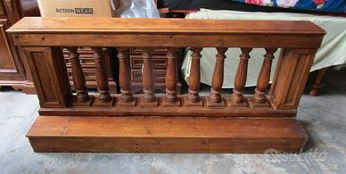 balaustra o inginocchiatoio fine '800 in legno mas