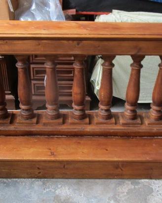 balaustra o inginocchiatoio fine '800 in legno mas