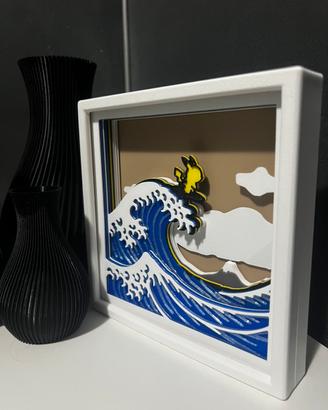 Quadro giapponese pikachu surf