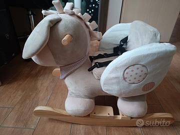 dondolo in legno e peluche NATTOU