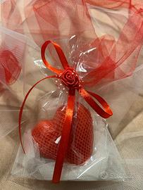 Candela cuore, profumata