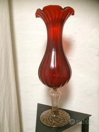 Vaso in vetro soffiato Murano Glass originale