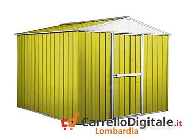 Box porta attrezzi lamiera 276x260 7,2 mq giallo