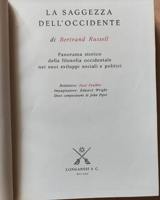 La saggezza dell'Occidente,B. Russell, Longanesi