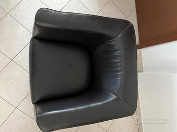 Poltrona in vera pelle NATUZZI