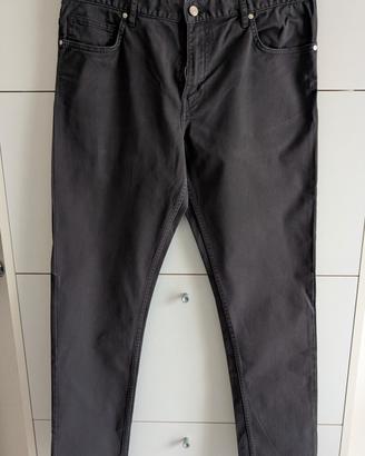 pantaloni chino h&m grigio
