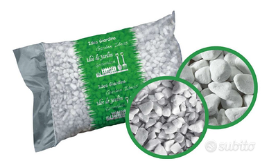 Ciottoli Bianco Carrara Bacchi in sacchi da 20 kg