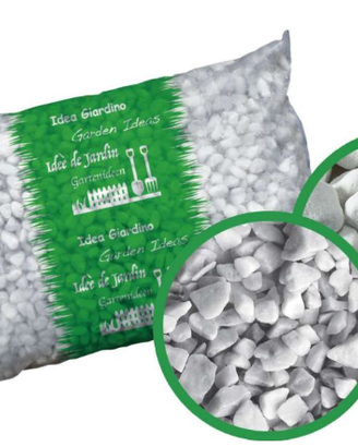 Ciottoli Bianco Carrara Bacchi in sacchi da 20 kg