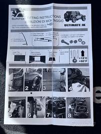 Soft Top per wrangler Jk corto