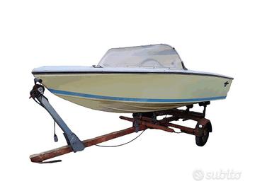 Barca In Resina - Motoscafo Piccolo Da Restauro