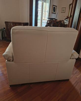 poltrona  divani&divani by Natuzzi in pelle beige