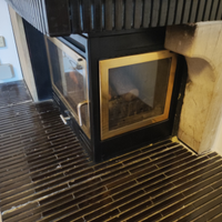 Camino e inserto Termocamino angolare Edilkamin