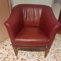 poltroncina in pelle