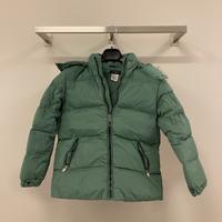 Piumino invernale con cappuccio, bimbo 10 anni