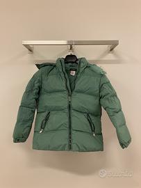 Piumino invernale con cappuccio, bimbo 10 anni