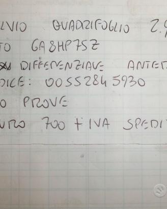 Differenziale anteriore stelvio, quadrifoglio