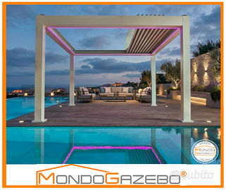 Pergola bioclimatica gazebo retrattile campione 27