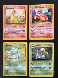 Lotto Carte Pokemon Base ITA Charmander Bulbasaur