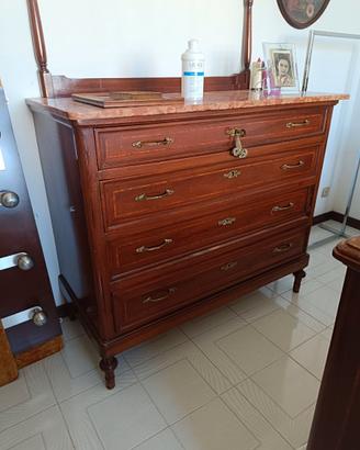 Como in legno con piano in marmo