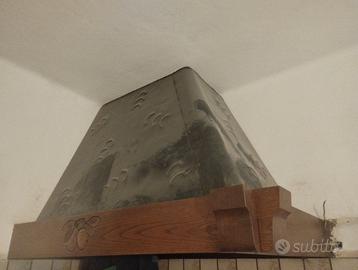 Cappa aspiranten artigianale in rame