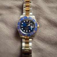 Seiko submariner blu oro bluesy