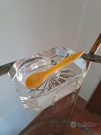 Antica ciotolina portasale in cristallo