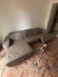 Divani&Divani 3 posti in pelle Grigio