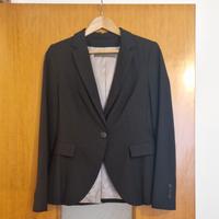 Blazer Nero Giacca 1 bottone Zara Basic Donna 42