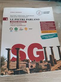 libro di storia: Le pietre parlano 1 + 2 libricini