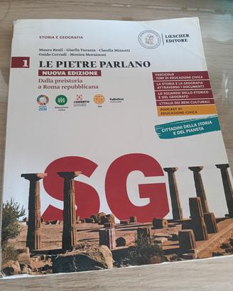 libro di storia: Le pietre parlano 1 + 2 libricini