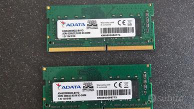 RAM 2x8Gb DDR4 per laptop