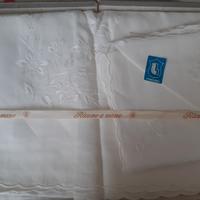 tovaglia x 12 puro lino ricamo a mano