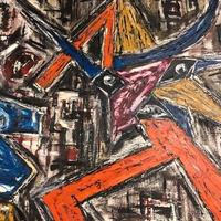 Quadro di Gerard Bijnens Originale De bedreiging