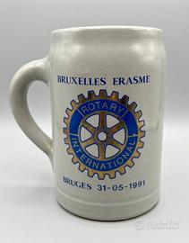 Boccale Birra Vintage Rotary International 1991