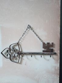 portachiavi in ferro battuto 