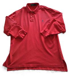 Polo Ralph Lauren Maniche Lunghe Rossa L Ottime