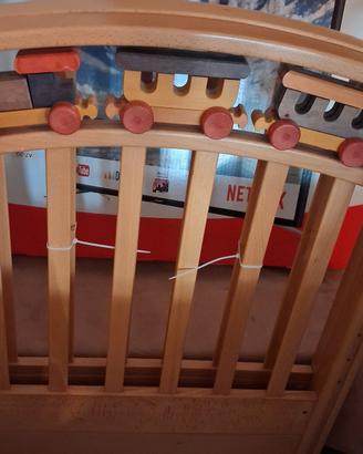 Lettino Foppapedretti  in Legno con ruote