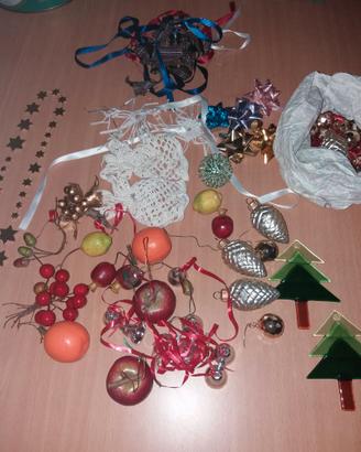 albero natale da tavola e addobbi vari