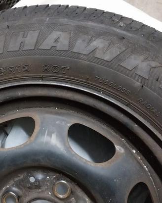 4 PNEUMATICI ESTIVI 175 65 R13 80T + 4 CERCHI