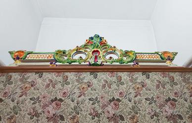 Fregio per porta decorato a mano made in Italy