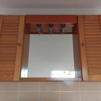 Specchio Armadietto Bagno noce