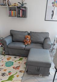 Divano 2 posti + Poggiapiedi Ektorp IKEA