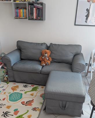 Divano 2 posti + Poggiapiedi Ektorp IKEA