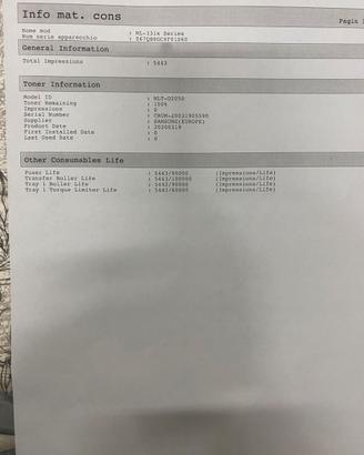 Stampante laser samsung b/n