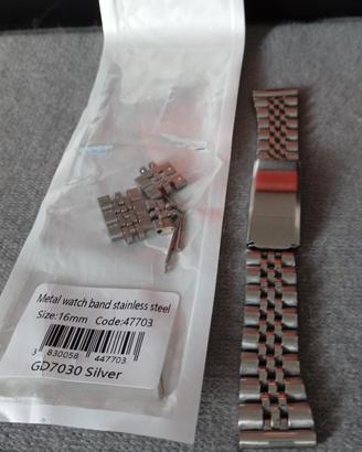 cinturino acciaio modello jubilee 