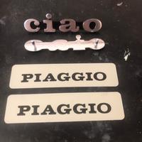 COPPIA SCRITTE CIAO + PIAGGIO