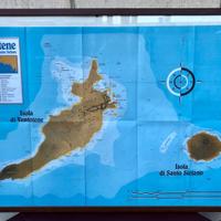 Grande carta nautica dell'isola di Ventotene