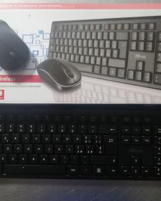 Tastiera e mouse wireless